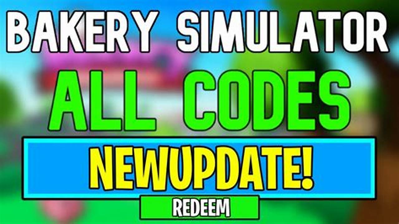 Roblox Bakery Simulator Codes 2024