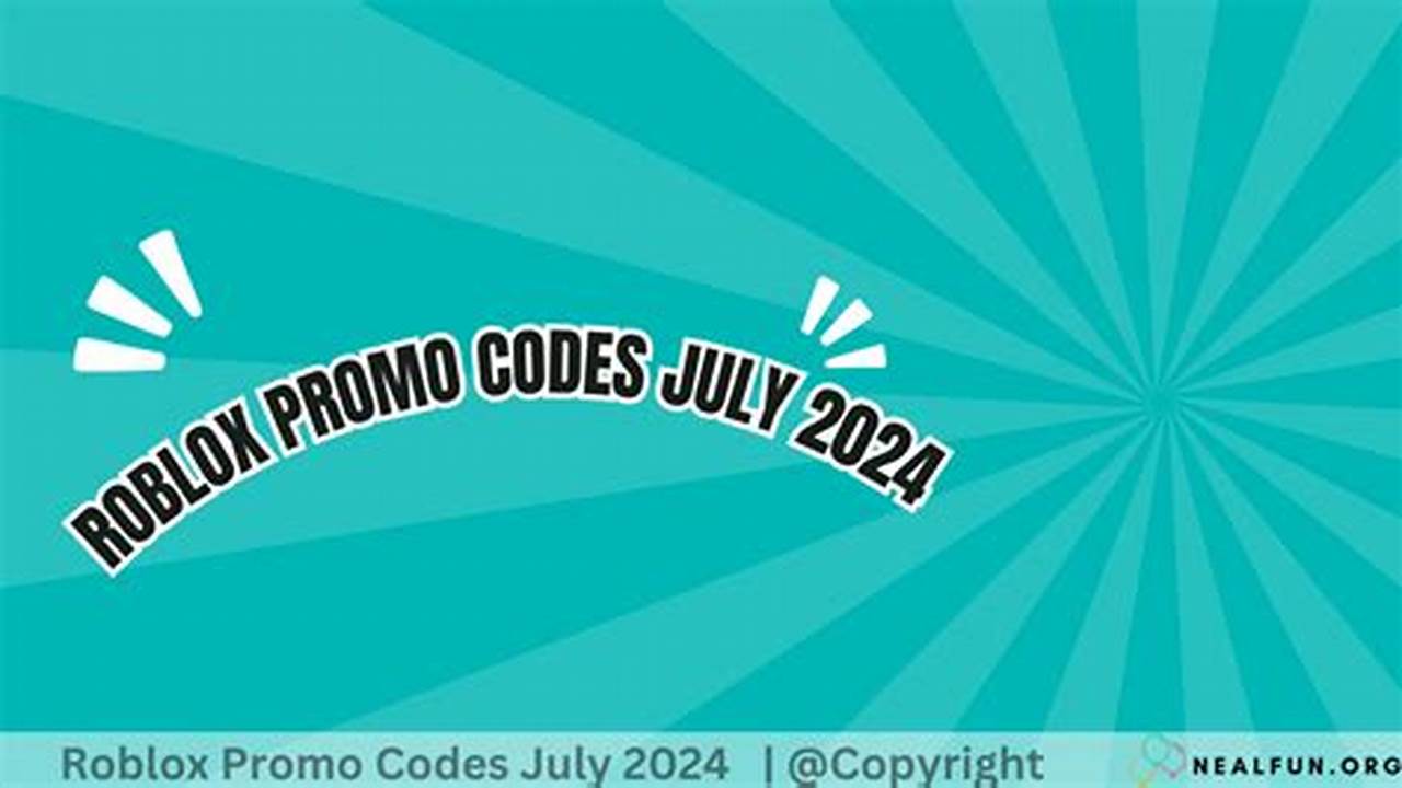 Roblox Codes 2024 July
