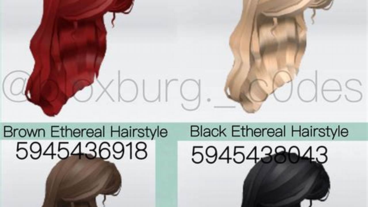 Roblox Free Hair Promo Codes 2025