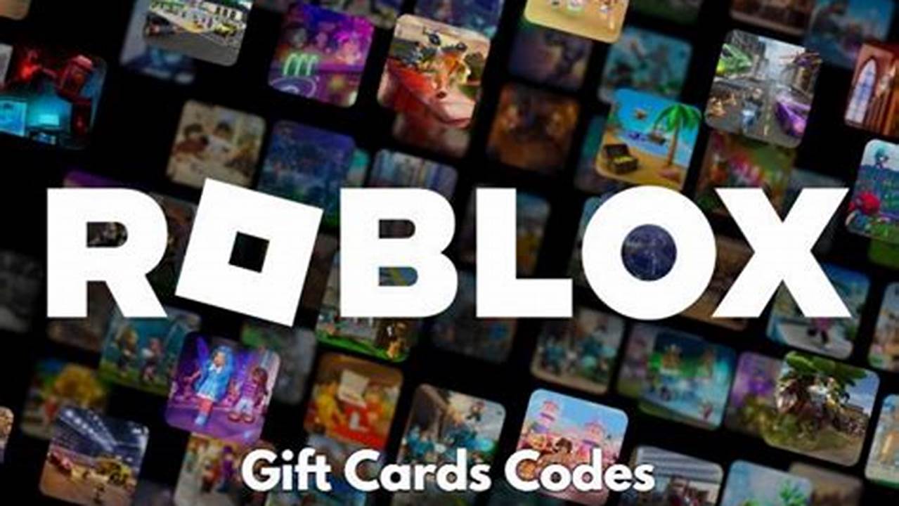 Roblox Gift Card Codes 2024