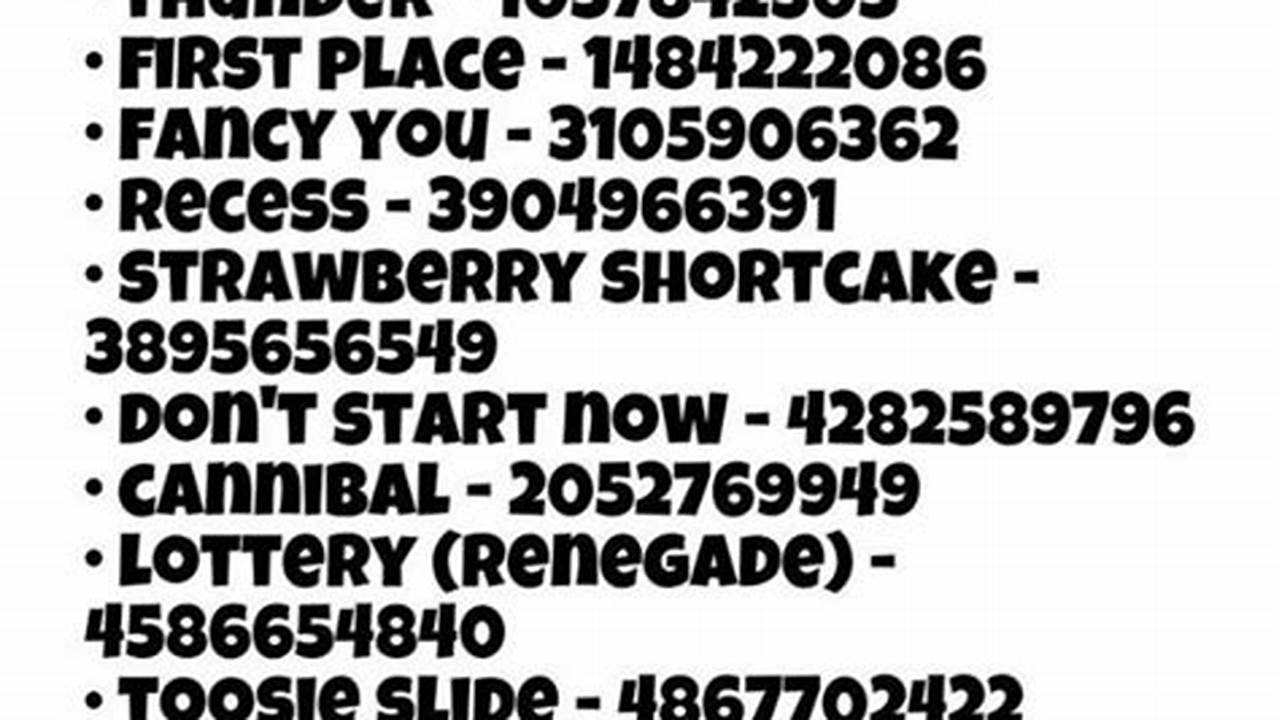 Roblox Mm2 Music Codes 2024