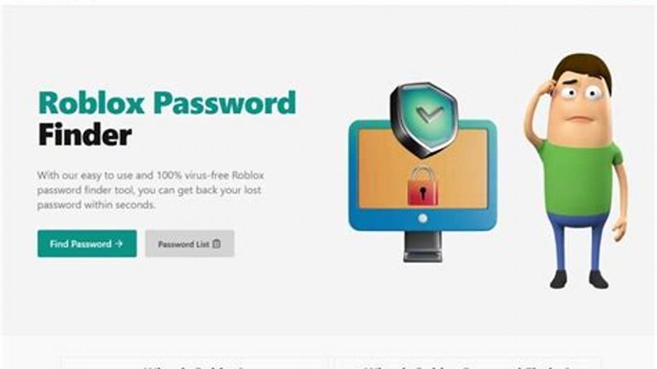 Roblox Password Finder By Username 2024