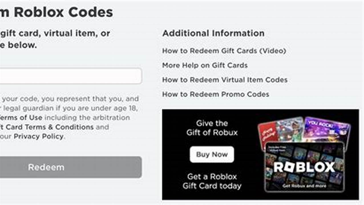 Roblox Robux Codes 2024 Working
