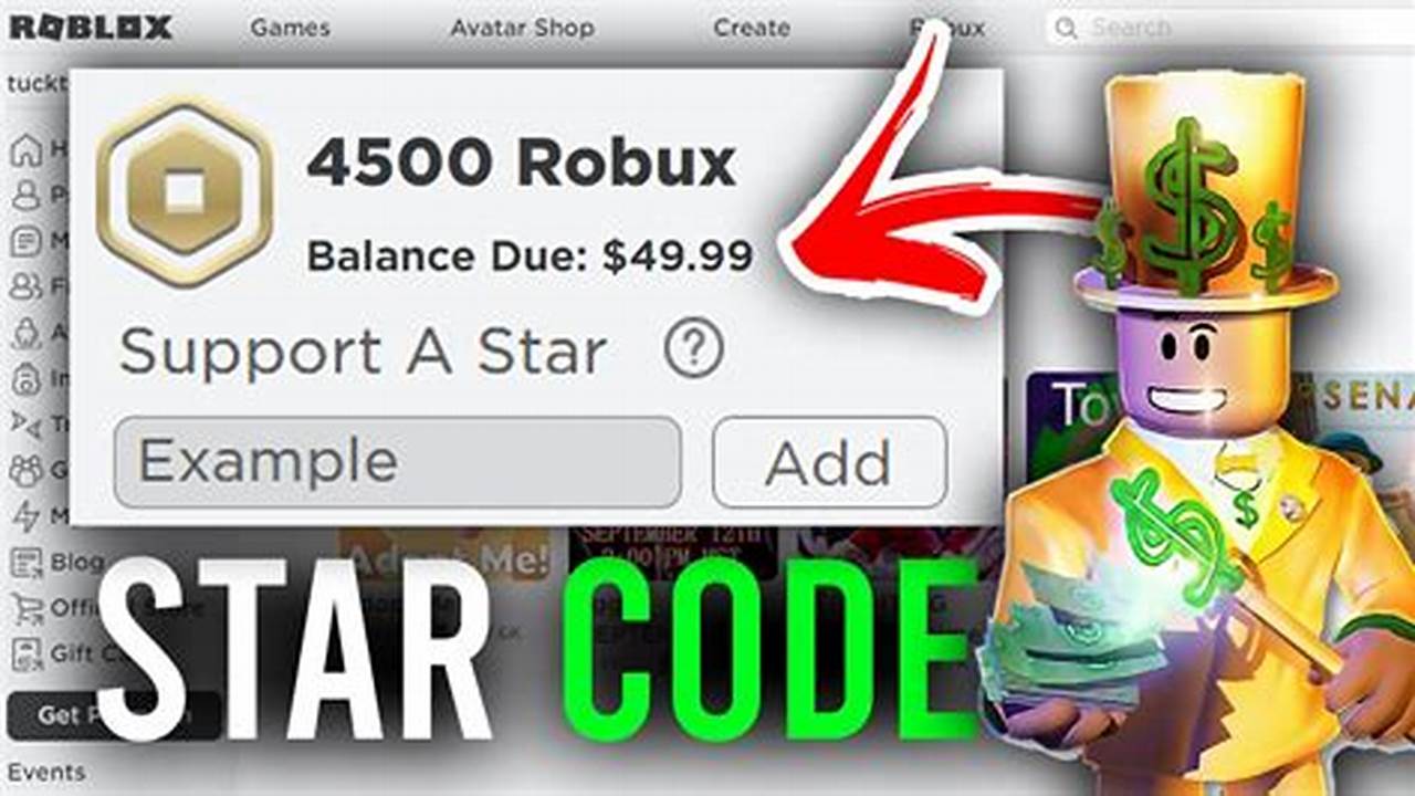 Roblox Robux Star Codes 2024