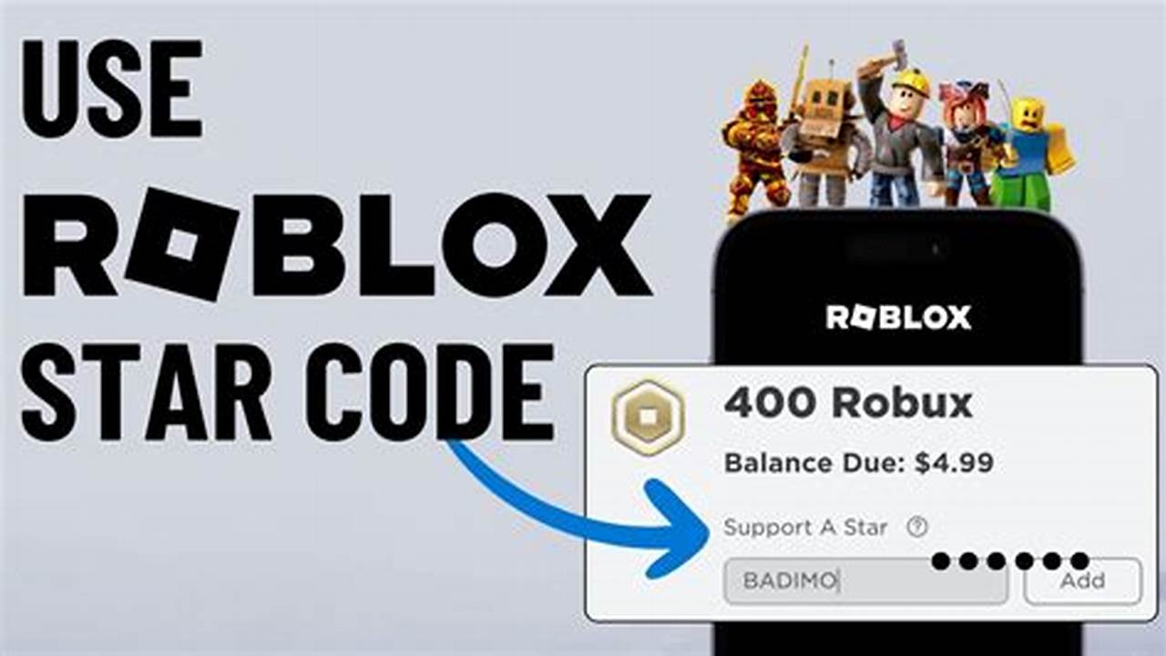 Roblox Star Codes 2024 For Robux Codes
