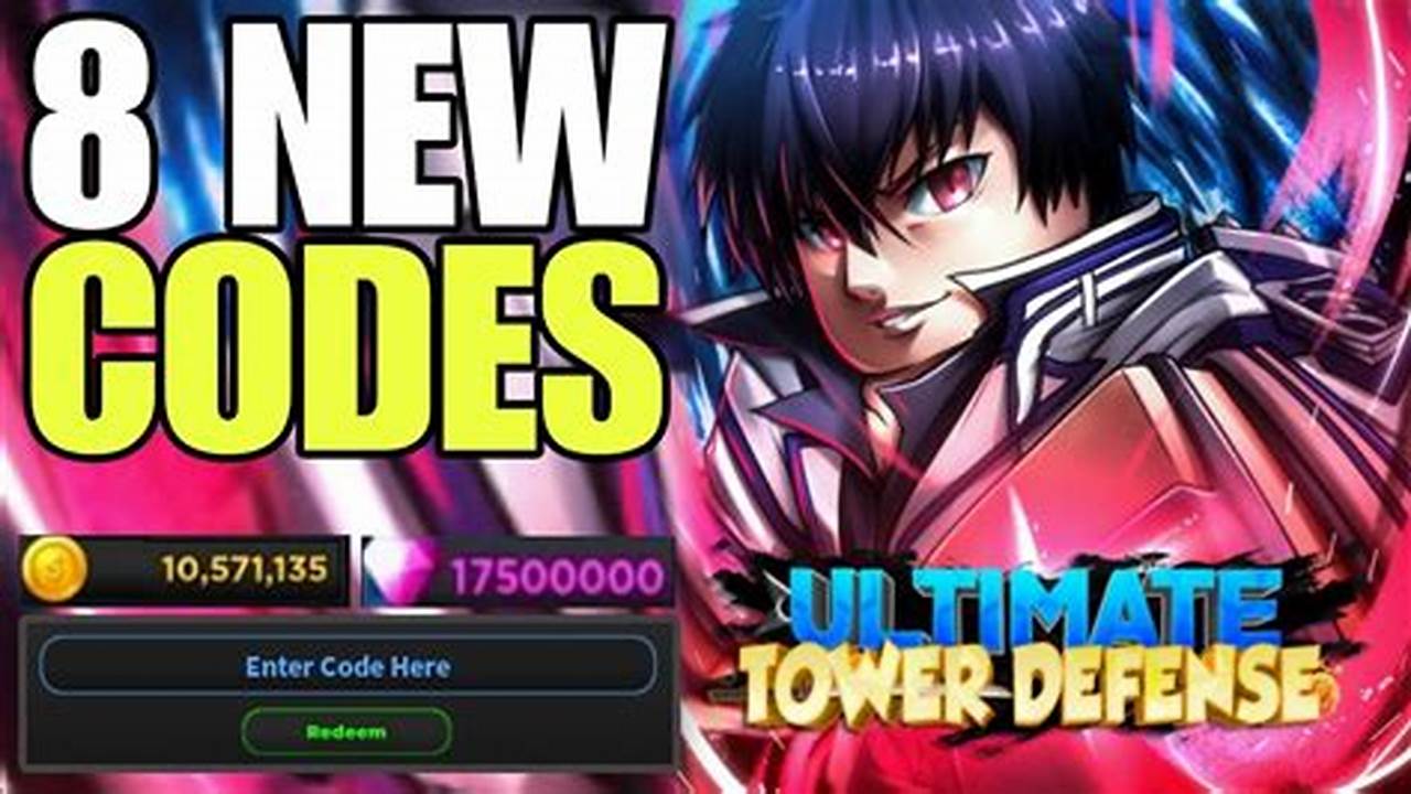 Roblox Ultimate Tower Defense Codes 2024