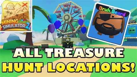 Roblox: All Treasure Hunt Locations In Mining Simulator 2