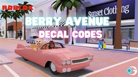 Roblox: Berry Avenue Codes