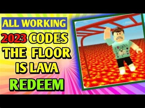Roblox: Code The floor is LAVA! July 2023 - Alucare