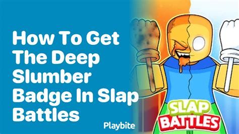 Roblox: How to Get the Deep Slumber Badge in Slap Battles