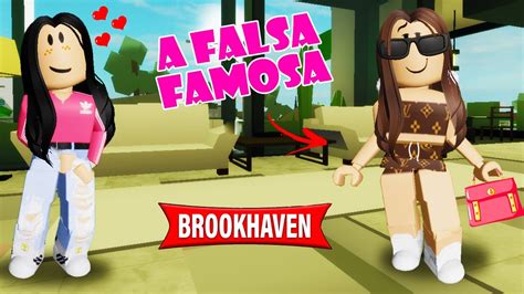 Roblox - A FALSA FAMOSA (Brookhaven) - YouTube
