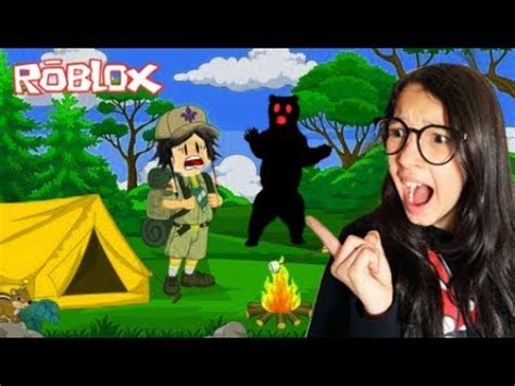Roblox - ACAMPAMENTO ASSUSTADOR COM MINHA MÃE 