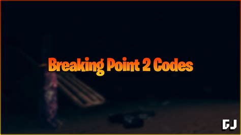 Roblox - Breaking Point 2 Codes - Free Animations (June 2023 