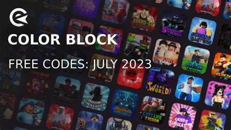 Roblox - Color Block Codes - Free Coins (June 2023) - Steam Lists