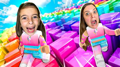 Roblox - DESAFIO DA CORRIDA DE PARKOUR COLORIDO 