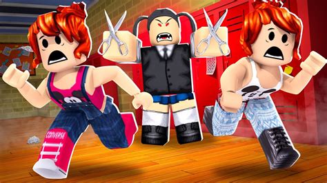 Roblox - ESCAPE DA MENINA DAS TESOURAS! - YouTube