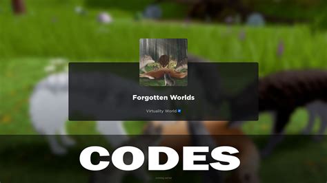 Roblox - Forgotten Worlds Codes (June 2023) - Steam Lists