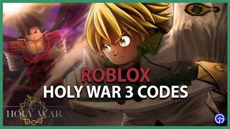 Roblox - Holy War III Codes (June 2023)
