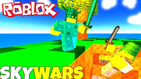 Roblox - MINECRAFT NO ROBLOX !! ( Roblox SkyWars) - YouTube