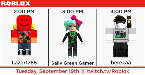 Roblox - Our week of guest streamers begins! Drop in at 2PM PDT to 