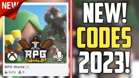 Roblox - RPG World Codes (July 2023)