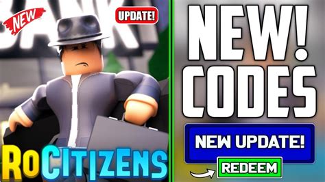 Roblox - RoCitizens Codes (July 2023)
