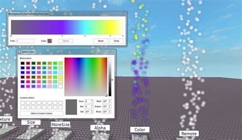 Roblox - We\'ve added a Color Sequence Editor to ROBLOX Studio 