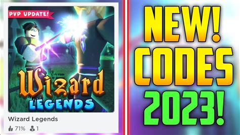 Roblox - Wizard Legends Codes (July 2023)