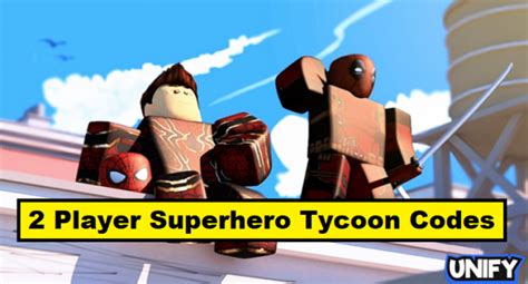 Roblox 2 Player Superhero Tycoon Codes (July 2023) - Pro Game 