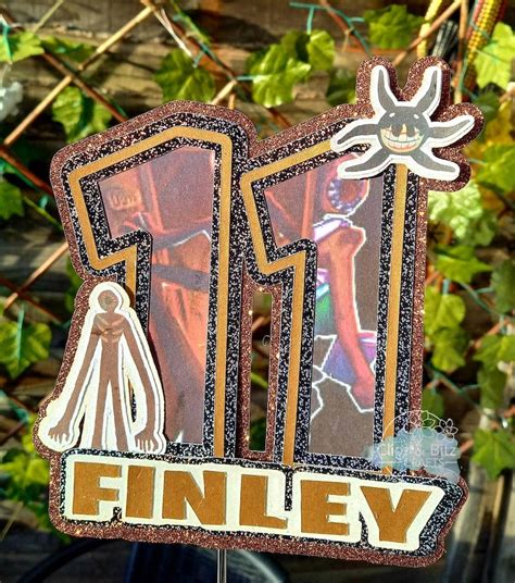 Roblox 3D Doors Character Cake Topper Personalised Name and 