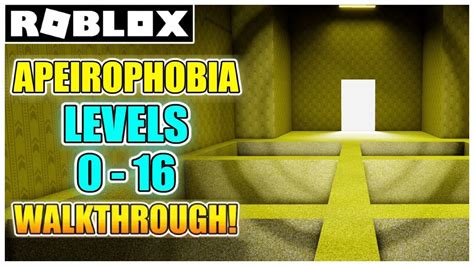Roblox Apeirophobia Walkthrough - How to beat levels 0-10 - Pro 