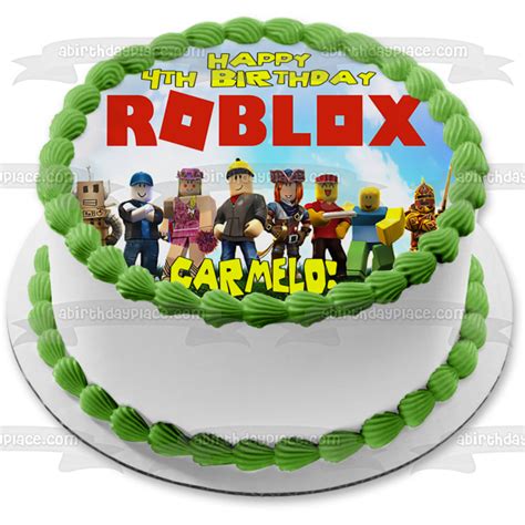 Roblox Assorted Characters Children\'s Books Edible Cake Topper 