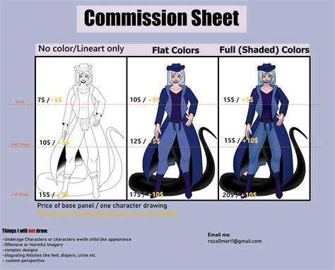 Roblox Avatar Art Commissions Sheet by DGON218 on DeviantArt