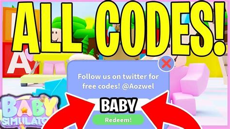 Roblox Baby Simulator Codes (May 2023)