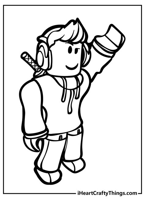 Roblox Bear Coloring Page - ColoringAll