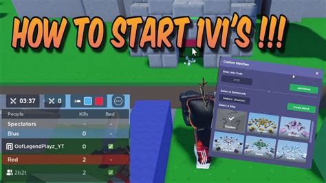Roblox BedWars How To 1v1 (Custom Match) - YouTube