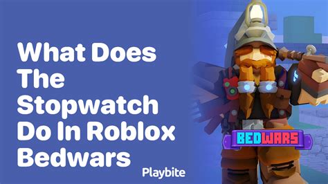 Roblox BedWars- How To Use The New Stopwatch - YouTube