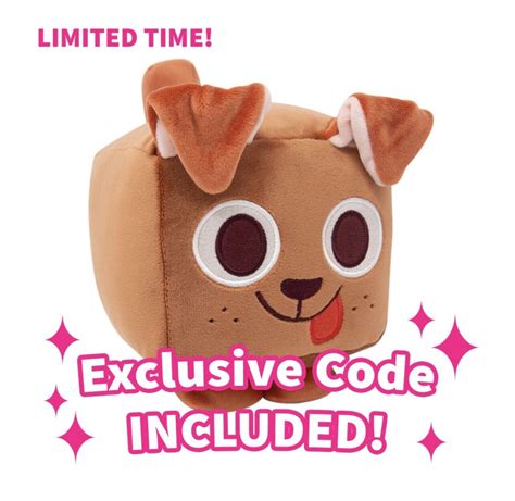 Roblox Big Games Pet Simulator X Dog Plush Redeemable CODE 
