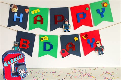 Roblox Birthday Banner - Etsy