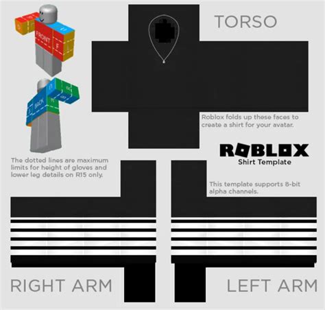 Roblox Black Shirt with Stripes with Necklace Roblox Clothes Free 