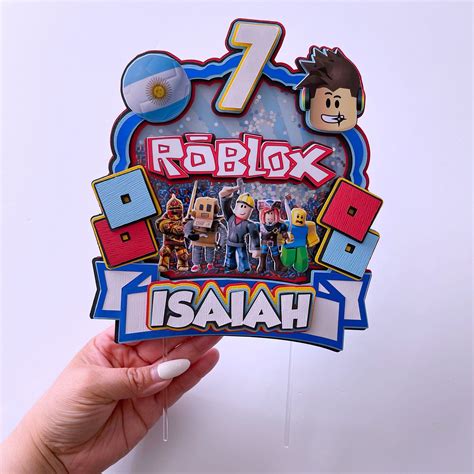 Roblox Cake Topper, Handmade