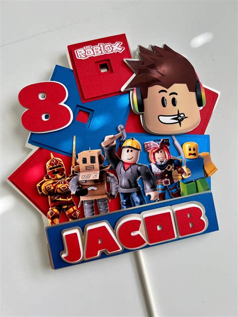 Roblox Cake Toppers - Etsy