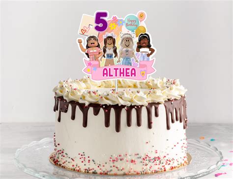 Roblox Centerpieces Roblox Girl Cake Topper Girl Roblox - Etsy India