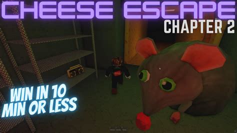 Roblox Cheese Escape [Chapter 2]: How to Win in 10 Min or Less 