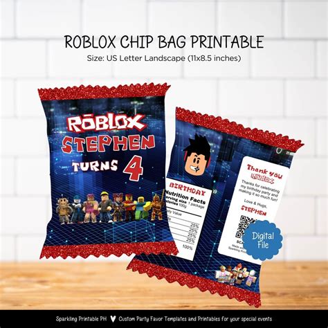 Roblox Chip Bag Template - Etsy