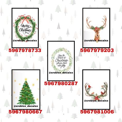 Roblox Christmas Decal ID Codes To Create Winter Decorations 