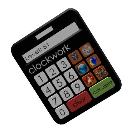 Roblox Clockwork Calculator