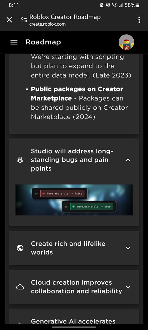 Roblox Creator Roadmap