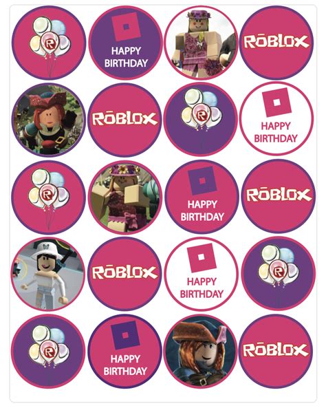 Roblox Cupcakes and FREE Printable Topper Download - CookThink