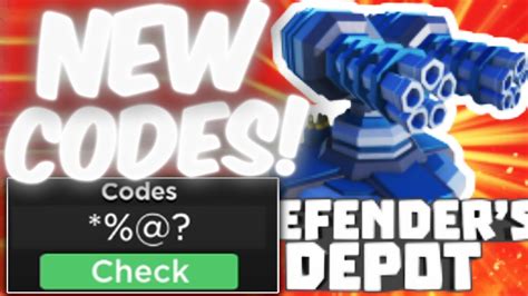 Roblox Defender\'s Depot - Tower Defense Codes (June 2023 